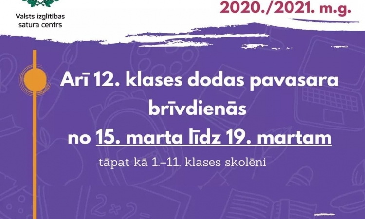 Brīvdienas 12.klasēm