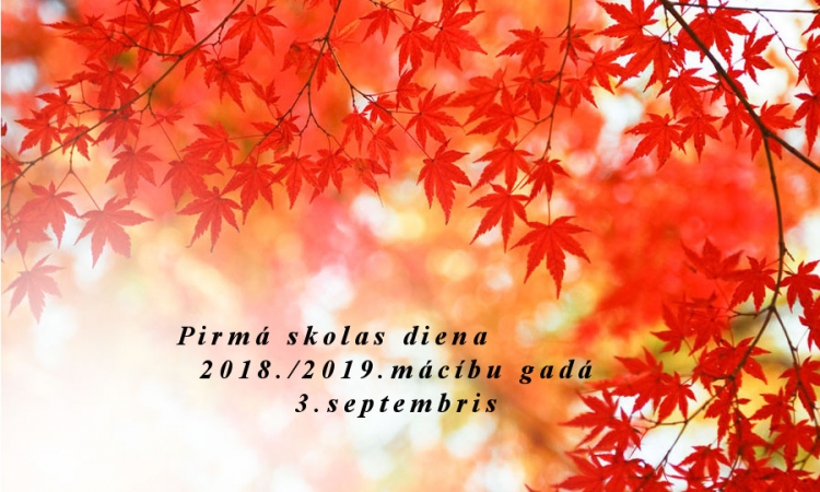 Jaunā mācību gada sākums 3.septembrī!